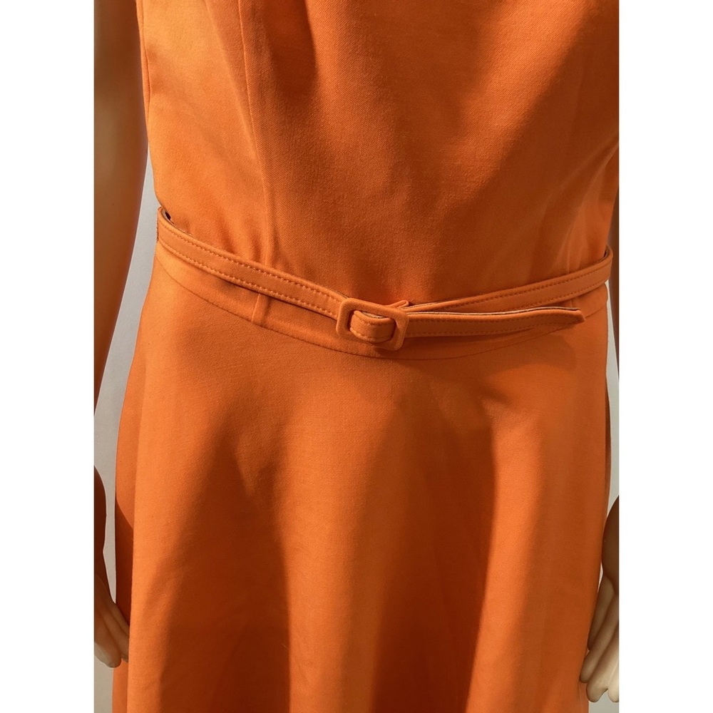 OSCAR DE LA RENTA BELTED A-LINE DRESS - Picture 4 of 7